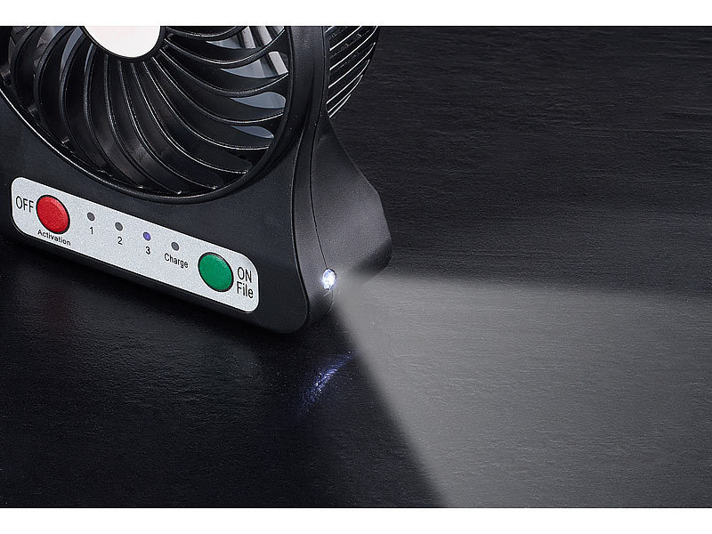 ; Mini-Akku-Luftkühler mit Nachtlicht-Funktion 
