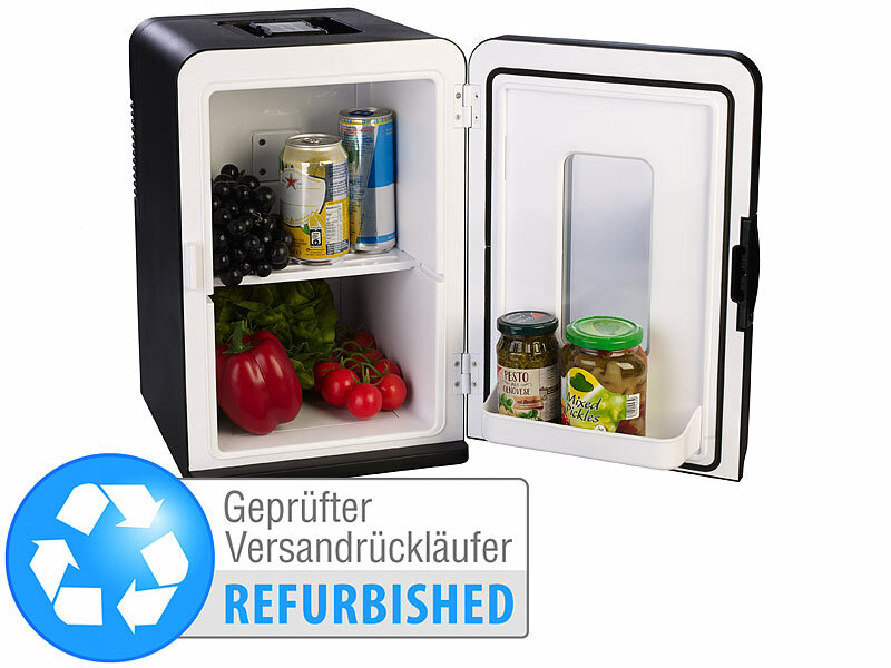 Rosenstein & Söhne Mobiler Mini-Kühlschrank: Mini-Kühlschrank mit  Warmhalte-Funktion, Versandrückläufer (Mini-Kühlschrank 12V 230V)