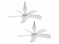 Sichler Haushaltsgeräte Reise-Ventilator, Deckenventilator mit Haken