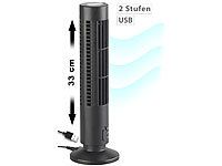 Sichler Haushaltsgeräte Schlanker Turm-Ventilator, USB-Strom (Versandrückläufer)