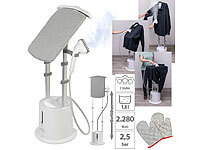 Sichler Haushaltsgeräte 2in1-Mini-Bügelstation und Dampfglätter mit Bügelbrett, 2.280 Watt