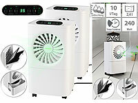 Sichler Haushaltsgeräte 2er-Set Digitaler 2in1-Luftentfeuchter & -reiniger mit Timer