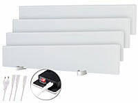 Sichler Haushaltsgeräte Infrarotpaneele, Infrarotheizung Wand; Mini-Steckdosen-Heizlüfter Mini-Steckdosen-Heizlüfter Mini-Steckdosen-Heizlüfter