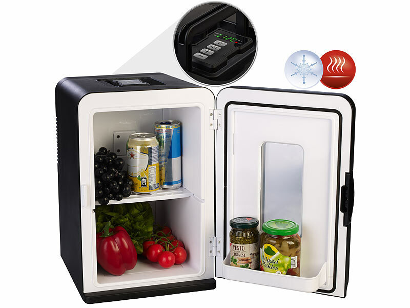 Sichler Haushaltsgeräte Mobiler Mini-Kühlschrank mit Wärm-Funktion